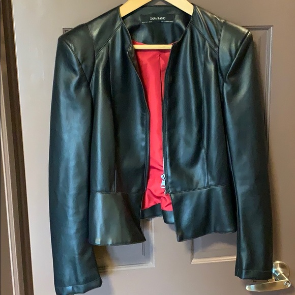 Zara Faux Leather Jacket - Picture 2 of 8